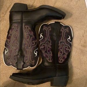 Justin little girls cowboy boots size 13D